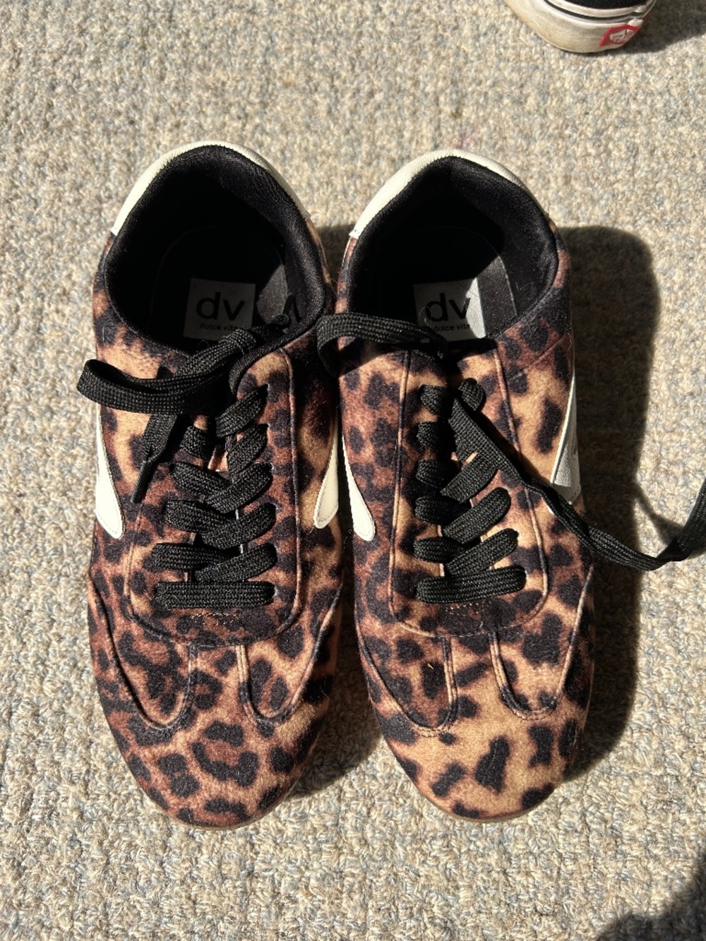 DV by Dolce vita Woman Voyage Sneaker - Leopard - Size 8.5